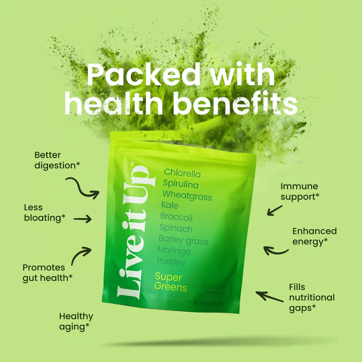 Super Greens: all-natural greens powder for daily health